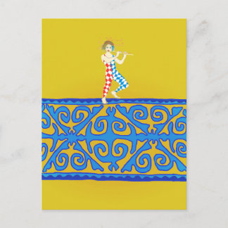 Cartes Pour Fêtes Annuelles Un bouffon et décoration nomade