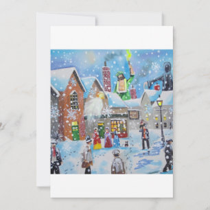 Cartes Pour Fêtes Annuelles un Carol Scrooge de Noël et les trois fantômes