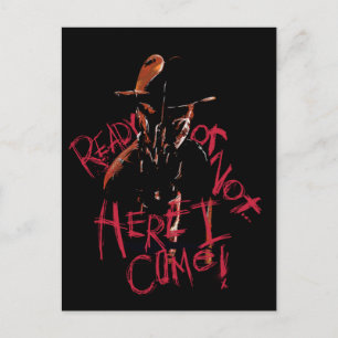 Cartes Pour Fêtes Annuelles Un cauchemar dans la rue Elm   Prêt ou pas