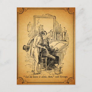 Cartes Pour Fêtes Annuelles Un chant de Noël : Laissez-le seul