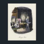 Cartes Pour Fêtes Annuelles Un chant de Noël - le fantôme de Marley<br><div class="desc">Gravure vintage d'une scène de Charles Dickens un chant de Noël - le fantôme de Marley.</div>