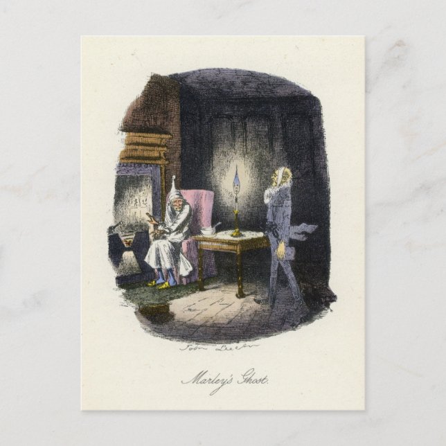 Cartes Pour Fêtes Annuelles Un chant de Noël - le fantôme de Marley (Devant)