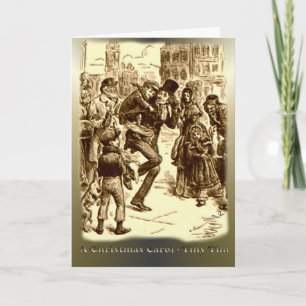 Cartes Pour Fêtes Annuelles Un chant de Noël - Tim minuscule