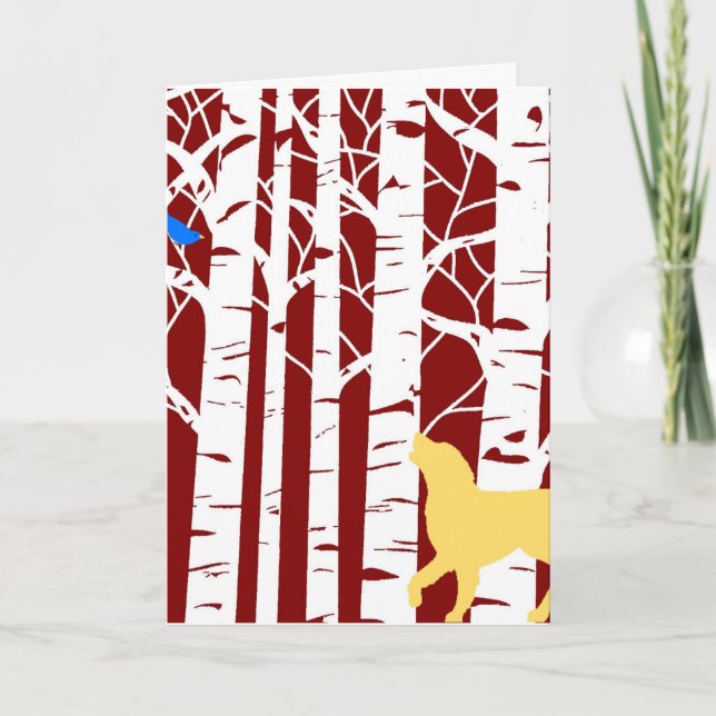 Cartes Pour Fêtes Annuelles Un chant de paix, un aboiement de joie (Devant)