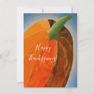 Cartes Pour Fêtes Annuelles Un Citrouille joyeux Thanksgiving