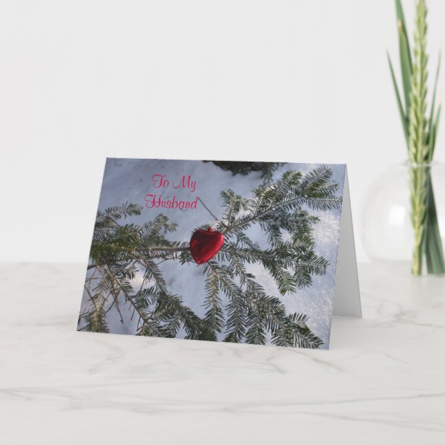 Cartes Pour Fêtes Annuelles Un coeur pour la Saint-Valentin du mari (Devant)