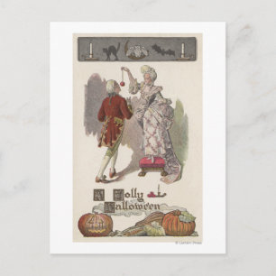 Cartes Pour Fêtes Annuelles Un couple habillé par HalloweenRestoration gai