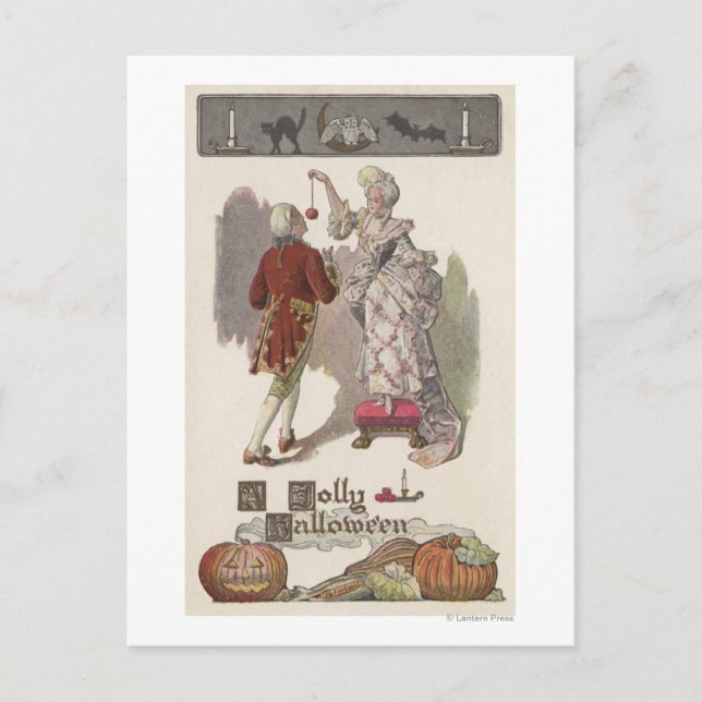 Cartes Pour Fêtes Annuelles Un couple habillé par HalloweenRestoration gai (Devant)