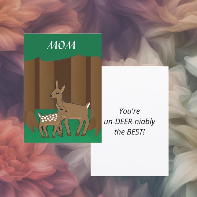Cartes Pour Fêtes Annuelles Un-Deer-Niably the best (Créateur téléchargé)
