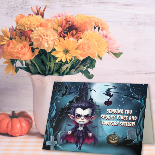 Cartes Pour Fêtes Annuelles Un délice d'Halloween vampire (Créateur téléchargé)
