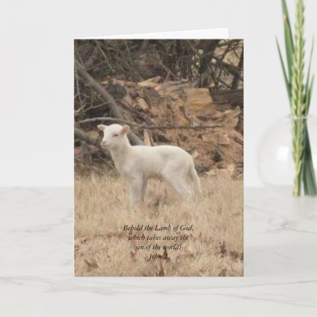 Cartes Pour Fêtes Annuelles Un DIEU d'alléluia levé par Jésus-Christ de Pâques (Devant)