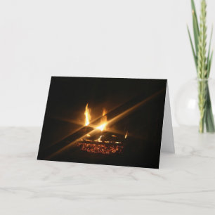 Cartes Pour Fêtes Annuelles Un feu cosy