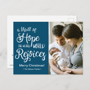 Cartes Pour Fêtes Annuelles Un frisson de Hope Blue Christmas Baby