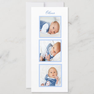 Cartes Pour Fêtes Annuelles Un garçon hébreu juif baptisé Photo Baby Invitatio