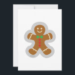 Cartes Pour Fêtes Annuelles Un Homme En Pain D'Enfer Qui Fait L'Angel Dans La<br><div class="desc">Un homme en pain d'épices qui fait l'ange dans la neige.</div>