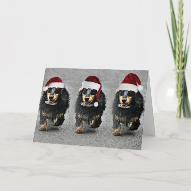 Cartes Pour Fêtes Annuelles Un jaspe SausageChristmas (Devant)