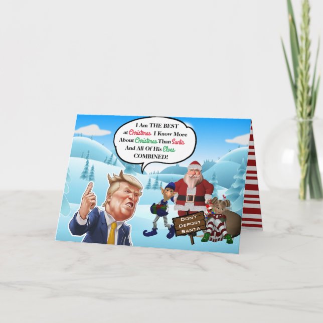 Cartes Pour Fêtes Annuelles Un joli Noël de Trump (Devant)