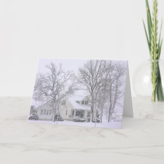 Cartes Pour Fêtes Annuelles Un jour d'hiver tranquille (Devant)