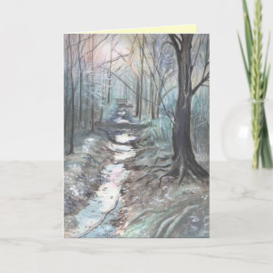 Cartes Pour Fêtes Annuelles un jour d'hivers froid