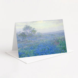 Cartes Pour Fêtes Annuelles Un jour nuageux, Bluebonnets   Julian Onderdonk