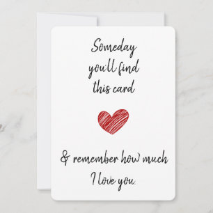 Cartes Pour Fêtes Annuelles Un jour vous trouverez ce mari femme partenaire