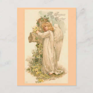 Cartes Pour Fêtes Annuelles Un joyeux ange de Pâques Pâques Vintage Pâques