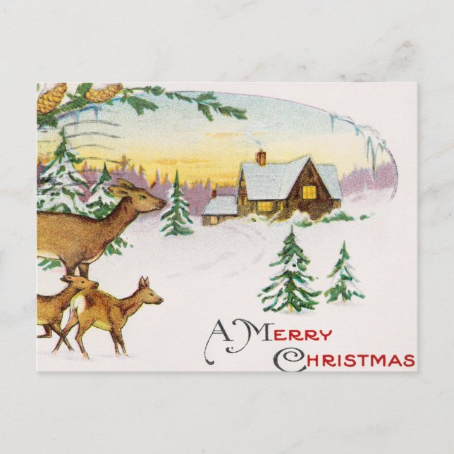 Cartes Pour Fêtes Annuelles Un joyeux Noël (Devant)