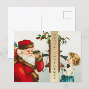 Cartes Pour Fêtes Annuelles Un joyeux Noël Santa Claus par Ellen Clapsaddle