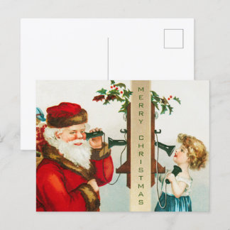 Cartes Pour Fêtes Annuelles Un joyeux Noël Santa Claus par Ellen Clapsaddle