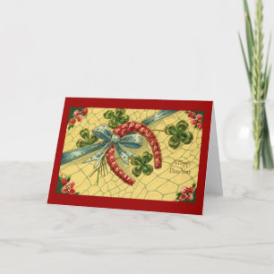 Cartes Pour Fêtes Annuelles Un joyeux Nouvel An 1911 Vintage