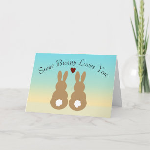 Cartes Pour Fêtes Annuelles Un Lapin T'Aime