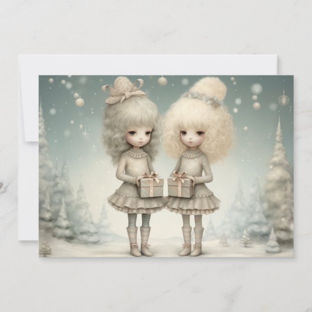 Cartes Pour Fêtes Annuelles Un message de Noël sincère (Devant)