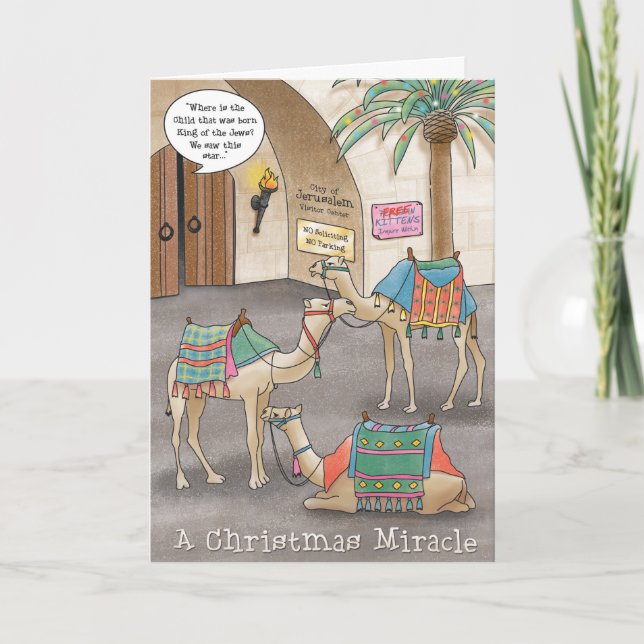 Cartes Pour Fêtes Annuelles Un miracle de Noël (Devant)
