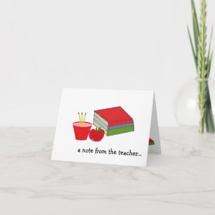 Cartes Pour Fêtes Annuelles Un mot du professeur