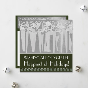 CARTES POUR FÊTES ANNUELLES UN NOËL AVEC ART DÉCO ! :)