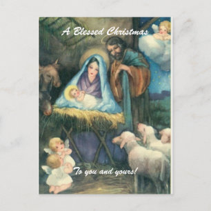 Cartes Pour Fêtes Annuelles Un Noël béni