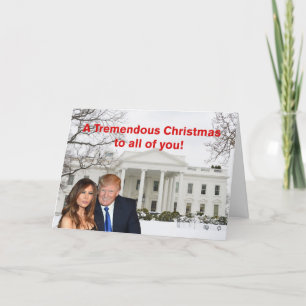 Cartes Pour Fêtes Annuelles Un Noël formidable de Donald et Melania