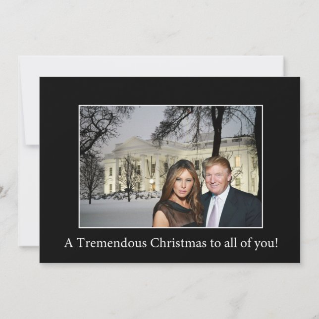 Cartes Pour Fêtes Annuelles un Noël formidable de Donald et Melania (Devant)
