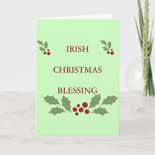 Cartes Pour Fêtes Annuelles Un Noël irlandais (Devant)