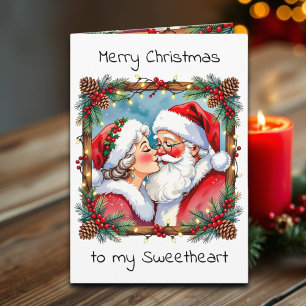 Cartes Pour Fêtes Annuelles Un Noël sucré à l'ancienne   Monsieur et Madame Cl
