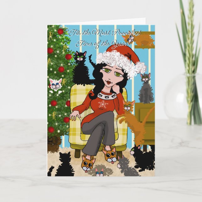 Cartes Pour Fêtes Annuelles Un Noël tout simplement parfait ! (Devant)