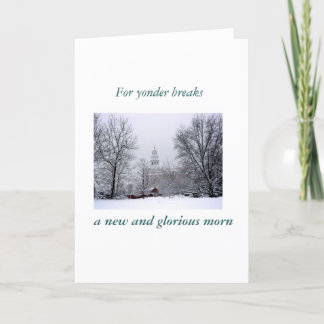 Cartes Pour Fêtes Annuelles Un nouveau et glorieux matin