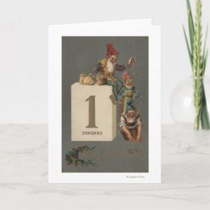 Cartes Pour Fêtes Annuelles Un nouvel argent de lancement heureux de