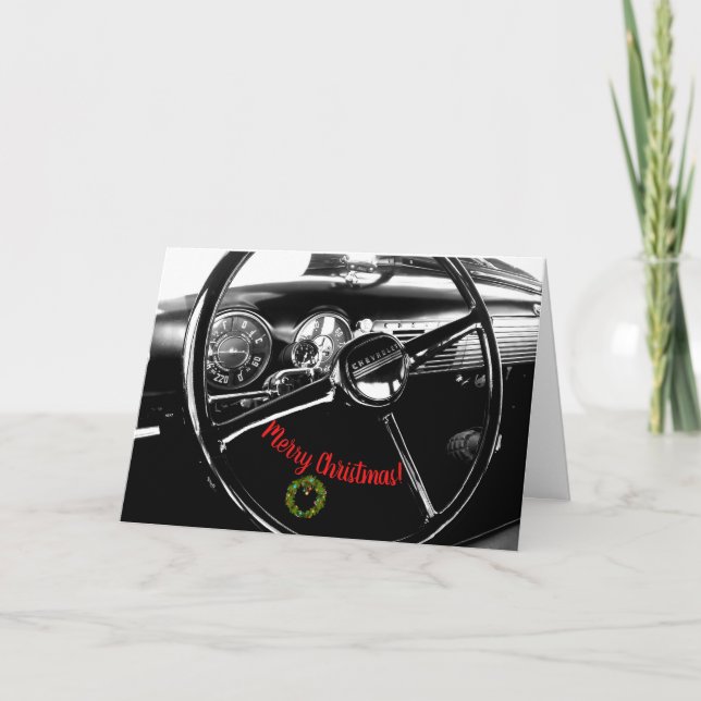 Cartes Pour Fêtes Annuelles Un petit Noël Chevy (Devant)