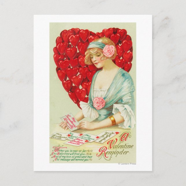 Cartes Pour Fêtes Annuelles Un rappel de Valentine (Devant)