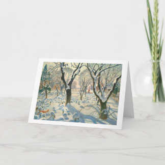 Cartes Pour Fêtes Annuelles Un Renard de Noël !