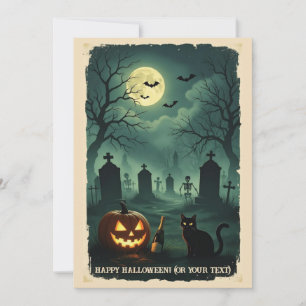 Cartes Pour Fêtes Annuelles Un rendez-vous nocturne à la fin du monde