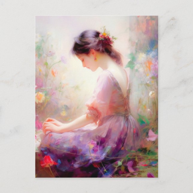 Cartes Pour Fêtes Annuelles Un rêve de jour de fleurs (Devant)