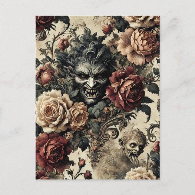 Cartes Pour Fêtes Annuelles Un sanctuaire sauvage - gothique victorien (Devant)