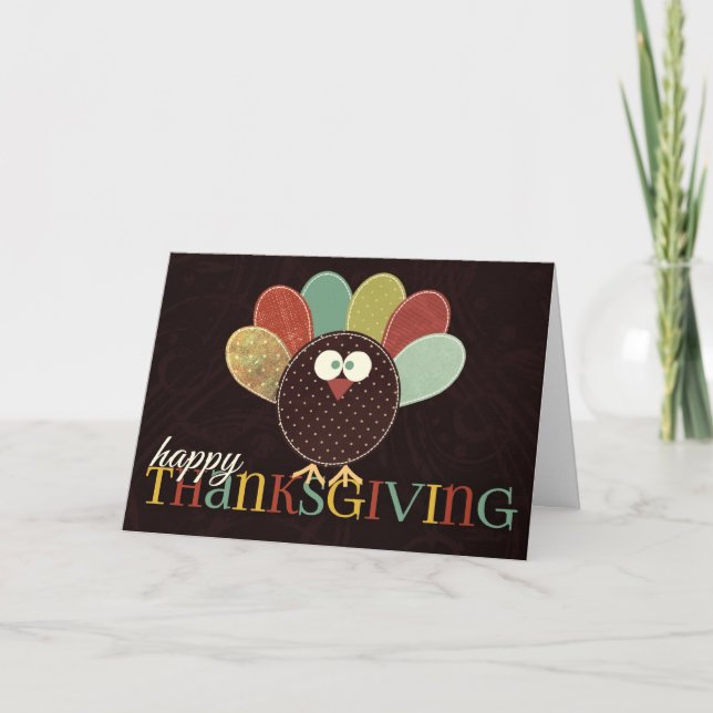 Cartes Pour Fêtes Annuelles Un seul écoutille Turquie Thankgiving (Devant)